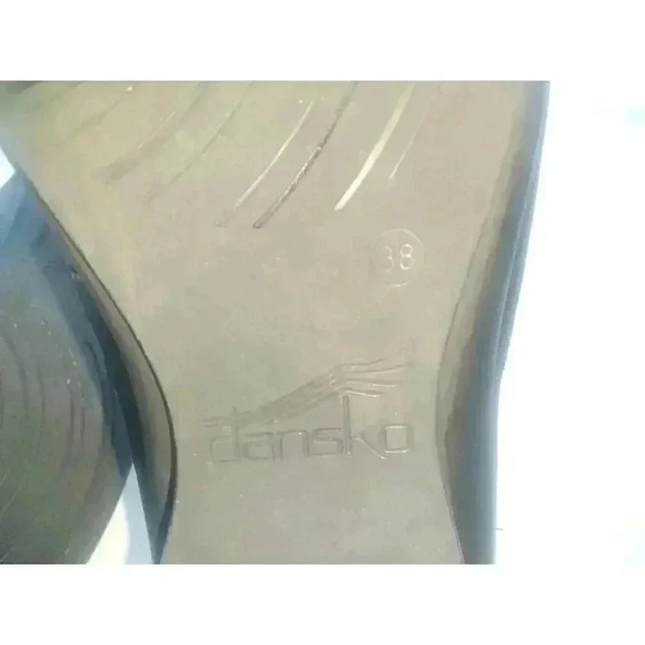 Dansko Womens Ann Slip On Shoes Black Leather Round Toe 7.5-8 EUR 38 - Picture 9 of 9